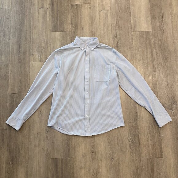 Ministry of Supply - Gemini Knit Shirt - Grey Stripe (Men's M Slim) - Picture 1 of 7